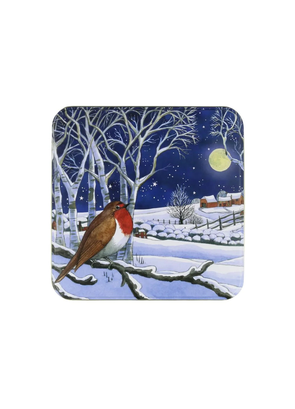 Emma Bridgewater - Midnight Robin Large Square Tin