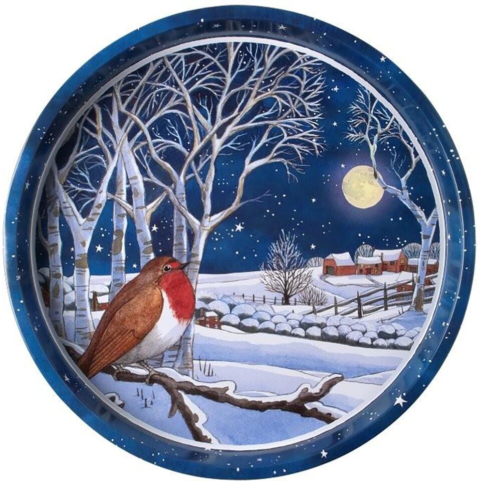 Emma Bridgewater - Winter Animals Robin Deepwell Serving Tray